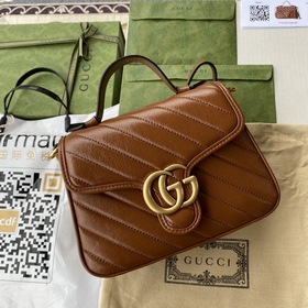 GUCCI Маленькая сумка с двойным логотипом G, сумка через плечо, м