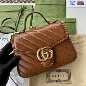 GUCCI Маленькая сумка с двойным логотипом G, сумка через плечо, м