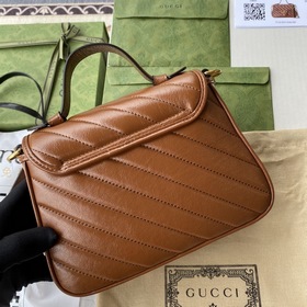 GUCCI Маленькая сумка с двойным логотипом G, сумка через плечо, м