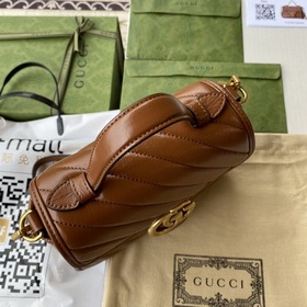 GUCCI Маленькая сумка с двойным логотипом G, сумка через плечо, м