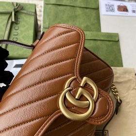 GUCCI Маленькая сумка с двойным логотипом G, сумка через плечо, м
