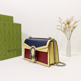 GUCCI Ботинкиз серии Dionysus Модель： 400249 Синий и красный Разм