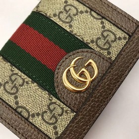 GUCCI Карман для карт с цепочкой Модель： 625711 Цвет： коричневая 