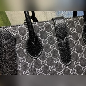 GUCCI Джинсовая серия Сумка-тоут Модель： 649016 GG Джинсовая сер
