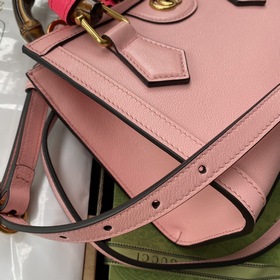 GUCCI Мини-сумка с двойным логотипом G, сумка с ручкой виде бамбу