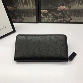 Кожаный кошелек GUCCI с одним замком Модель： 523667 Кожаный кошел