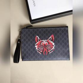 GUCCI Маленькая сумка синим волком Модель： 473904 Новая модель