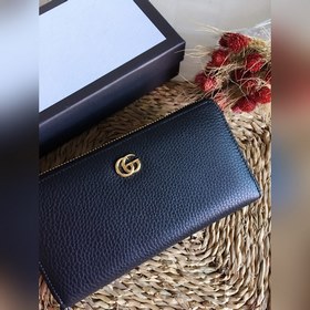 GUCCI Длинный кожаный кошелек Артикул： 456117 Импортная натуральн