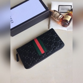 GUCCI Длинная сумка Модель： 408831 Импортная кожа с тиснением С и