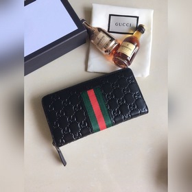 GUCCI Длинная сумка Модель： 408831 Импортная кожа с тиснением С и