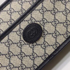 GUCCI Сумка через плечо Модель： 658572 Синий синей кожей Размеры