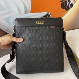 Мужская сумка через плечо GUCCI, импортная кожа первого слоя, мод