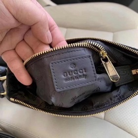GUCCI Мужская сумка через плечо из кожи первого слоя Модель： AL98