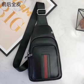 GUCCI Мужская сумка на грудь из кожи бычка, модель 8765 Оригиналь