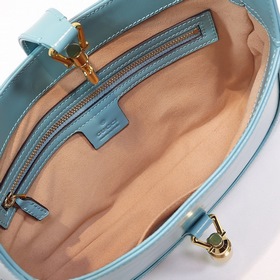 GUCCI Сумка под мышку Модель： 636709 Светло-синяя Размеры： ширина