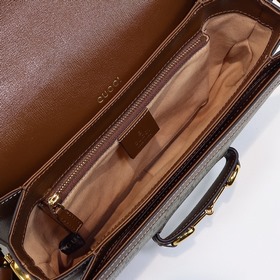 GUCCI Классическая сумка с узором под мышкой Модель： 602204 Абрик