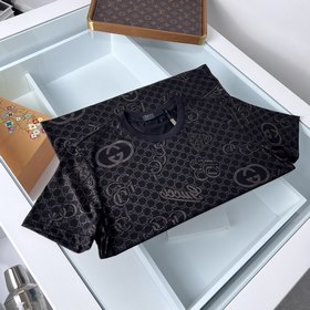 GUCCI Высококачественная хлопковая футболка с коротким рукавом н