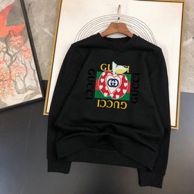 Свитшоты Gucci с круглым вырезом для пар Материал свитшота： махр