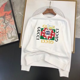 Свитшоты Gucci с круглым вырезом для пар Материал свитшота： махр
