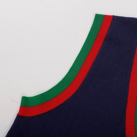 Adidas и GUCCI： тканый узор из переплетенных букв GG и трех белых