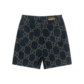 Gucci Джинсовые шорты с логотипом виде двух букв G Материал： спе