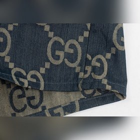 Gucci Джинсовые шорты с логотипом виде двух букв G Материал： спе