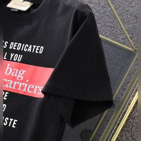 GUCCI Гуччи Весенняя и летняя пара футболок с принтом букв Одина