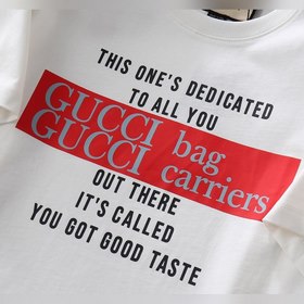 GUCCI Гуччи Весенняя и летняя пара футболок с принтом букв Одина