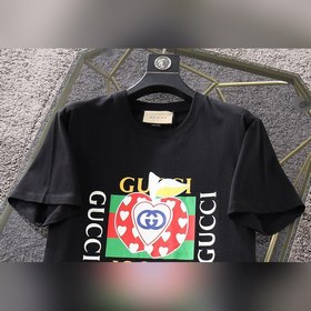 GUCCI Гуччи Весна-лето Пара для влюбленных Короткий рукав с принт