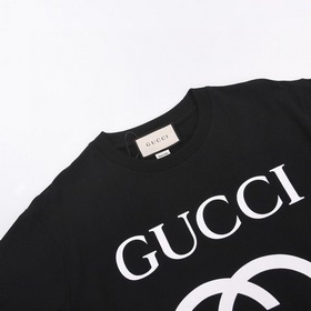 GUCCI Футболка с коротким рукавом и круглым вырезом с логотипом в