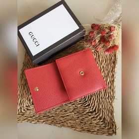 Короткий кожаный кошелек GUCCI, артикул： 456122 Импортная натурал