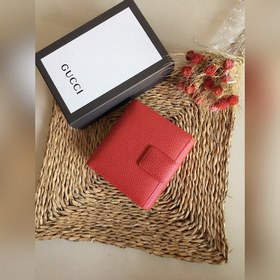 Короткий кожаный кошелек GUCCI, артикул： 456122 Импортная натурал