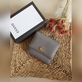 Короткий кожаный кошелек GUCCI, артикул： 456122 Импортная натурал