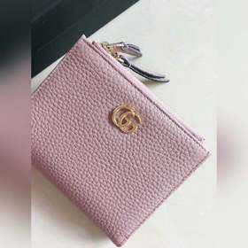 GUCCI Кожаный кошелек с двумя металлическими застежками, модель 4