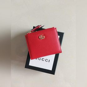 GUCCI Кожаный кошелек с двумя металлическими застежками, модель 4