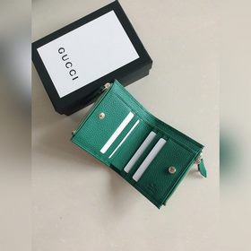 GUCCI Кожаный кошелек с двумя металлическими застежками, модель 4