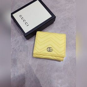 GUCCI Весенне-летний кошелек короткого типа в новых цветах макаро