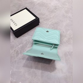 GUCCI Весенне-летний кошелек короткого типа в новых цветах макаро
