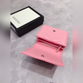 GUCCI Весенне-летний кошелек короткого типа в новых цветах макаро