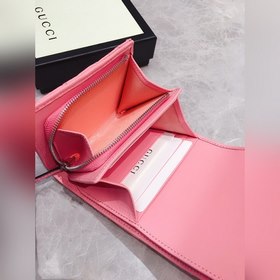 GUCCI Весенне-летний кошелек короткого типа в новых цветах макаро