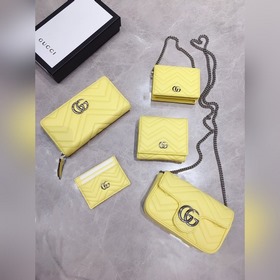 GUCCI Весна-лето, новая палитра цветов макарон Модель： 443127 Оч