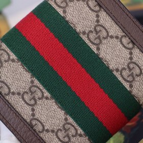 GUCCI Артикул： 523174 Коричневый ПВХ Кожа Новая модель кошелька