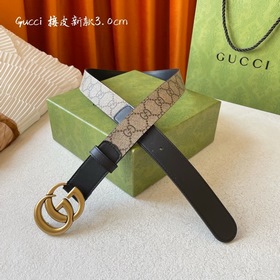 Новый пояс Gucci с кожаной застежкой 3,0 см, изготовлен из импорт