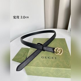 Gucci пояс двойным логотипом G, импортный, из натуральной кожи, в
