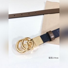 Gucci ремень с двойным логотипом G, поворотная застежка, двусторо