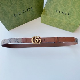 GUCCI Осень-зима 2017-2018 Женский тонкий ремень Знаковый логотип