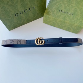 GUCCI Осень-зима 2017-2018 Женский тонкий пояс Знаковый логотип G