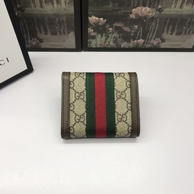Короткий кошелек GUCCI с логотипом Double G. Артикул： 523174 Лог