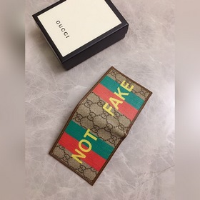 Gucci Классический кожаный кошелек из искусственной ткани GG Supr
