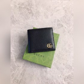 Короткий кожаный кошелек GUCCI GG marmont Модель： 428726  Импорт